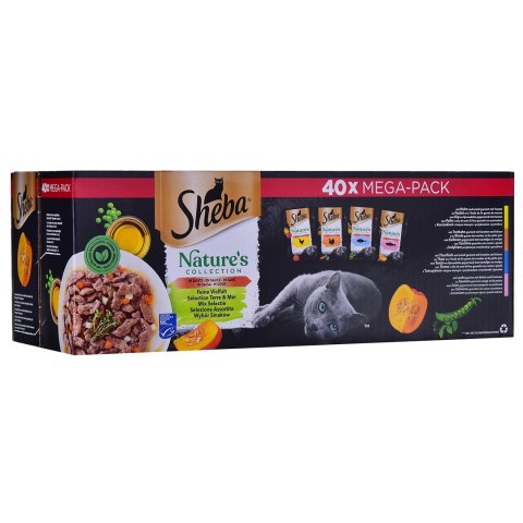 SHEBA Nature's Collection Mix - mokra karma dla kota - 40x85 g