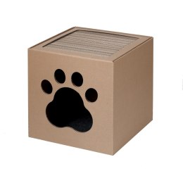 CARTON+ PETS Netti - drapak kartonowy - 35,5x 35,5cm