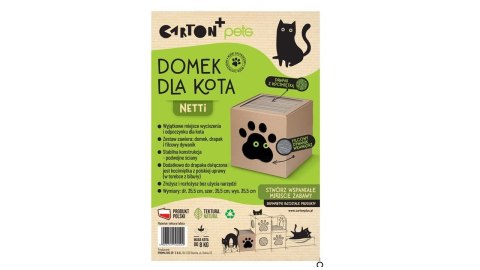 CARTON+ PETS Netti - drapak kartonowy - 35,5x 35,5cm