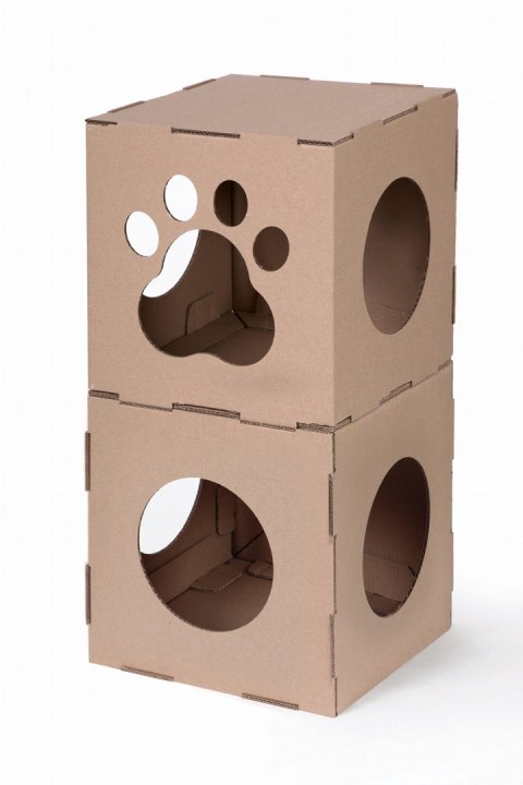 CARTON+ PETS Twins - domek modułowy dla kota - 36x36 cm