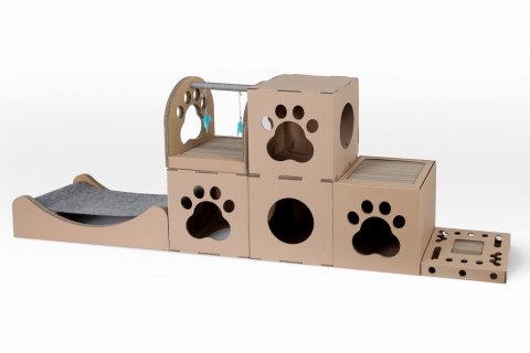 CARTON+ PETS Twins - domek modułowy dla kota - 36x36 cm