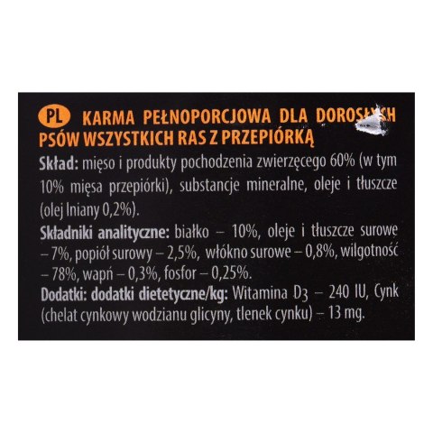DOLINA NOTECI Piper Animals z przepiórką - mokra karma dla psa - 800g