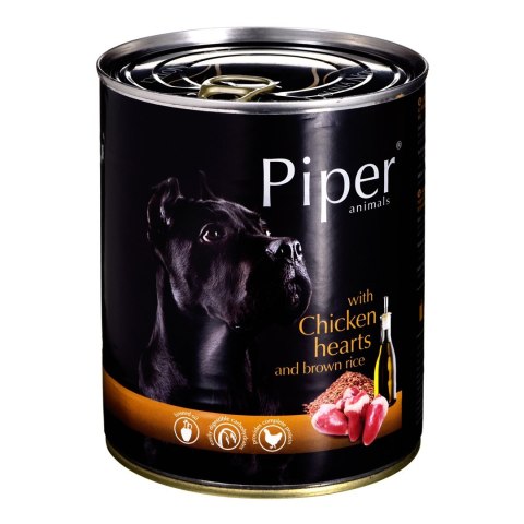 DOLINA NOTECI Piper Animals z sercami kurczaka i ryżem - mokra karma dla psa - 800 g