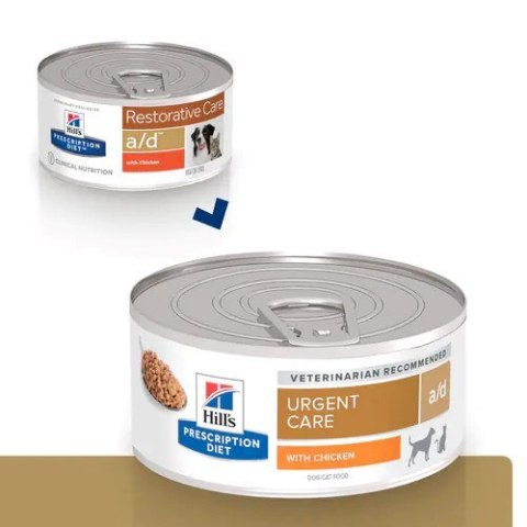 Hill's Prescription Diet Canine/Feline a/d Urgent Care - mokra karma dla psa i kota - puszka 156 g