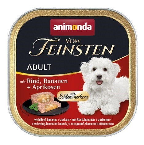 ANIMONDA Vom Feinsten Classic wołowina, banan i morele - mokra karma dla psa - 150 g