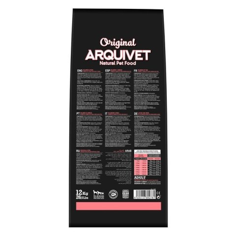 ARQUIVET Original Łosoś z ryżem - sucha karma dla psa - 12 kg