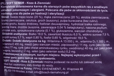 BOSCH Soft Senior Kozina&Ziemniak - sucha karma dla psa - 1kg