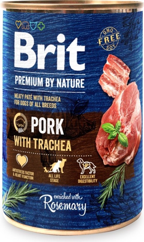 BRIT Premium by Nature Pork with Trachea - mokra karma dla psa - 400 g