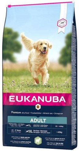 EUKANUBA Adult Large&Giant Jagnięcina z ryżem - sucha karma dla psa - 12+2 kg Gratis!