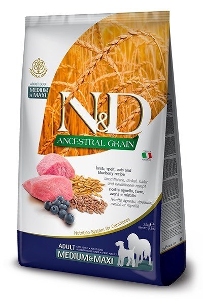 FARMINA N&D Lamb Blueberry Adult Medium Maxi 12kg