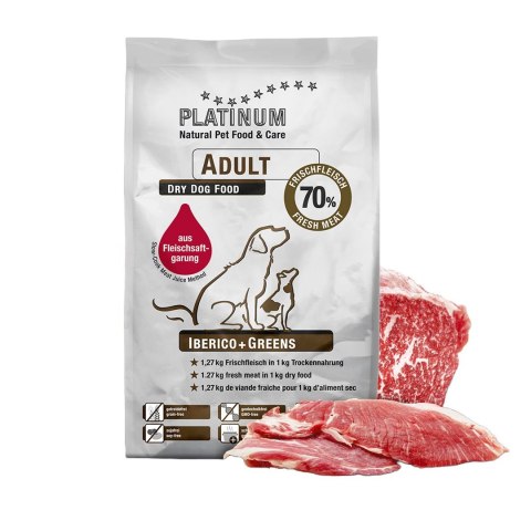 PLATINUM Iberico Greens - półwilgotna karma dla psa - 15 kg