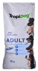 TROPIDOG Premium Adult Medium & Large Łosoś z ryżem - sucha karma dla psa - 12 kg