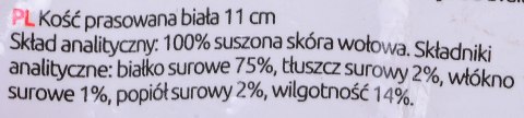 MACED Kość prasowana biała 11cm 1szt.