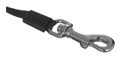 Smycz flexi automatyczna Black Design M taśma 5 m - dla psa do 25 kg, kolor srebrny