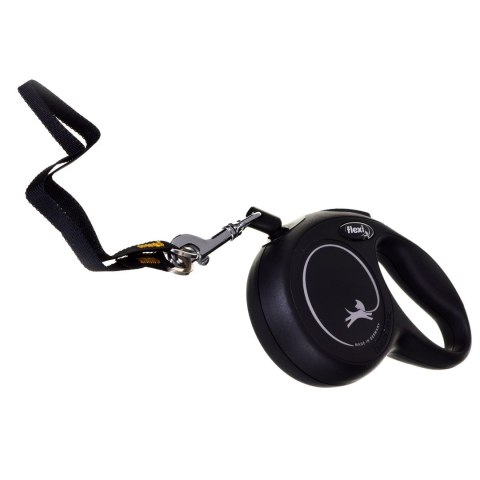 Smycz flexi automatyczna New Classic XS linka 3 m - dla psa do 8 kg, kolor czarny