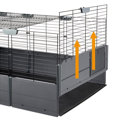 FERPLAST Multipla - klatka modułowa dla królika lub świnki morskiej - 107,5 x 72 x 50 cm