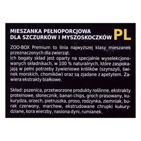 MEGAN Zoo-Box - Karma dla szczura i myszoskoczka - 550 g