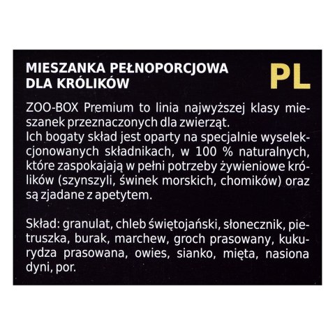 MEGAN Zoo-Box - karma dla królika - 420 g