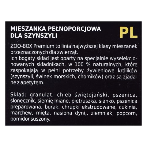 MEGAN Zoo-Box - karma dla szynszyli - 500 g