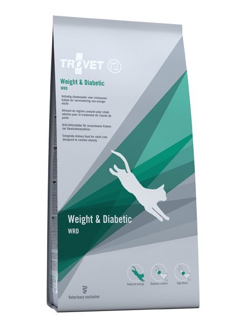 TROVET Weight & Diabetic WRD - sucha karma dla kota - 3 kg