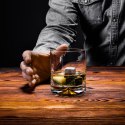 Etui na whisky ze szklankami podróżne 2 szklanki
