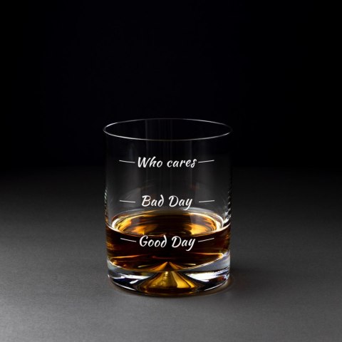 Szklanka do whisky drinków Who cares prezent