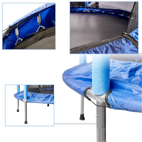 Trampolina ogrodowa dla dzieci siatka 140cm 55inch