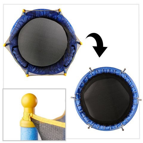 Trampolina ogrodowa dla dzieci siatka 140cm 55inch