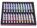Farby akrylowe w tubkach tubce duży zestaw 24x12ml kolory