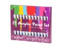 Farby akrylowe w tubkach tubce duży zestaw 24x12ml kolory