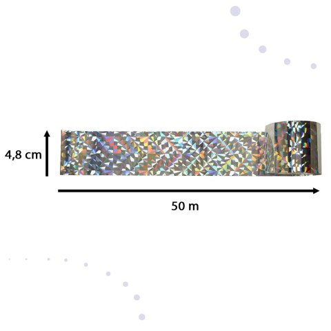 Odstraszacz ptaków taśma odblaskowa odstraszająca ptaki 5cm x 50m 1 sztuka