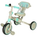 Rowerek trójkołowy TRIKE FIX V4 rower spacerówka rowerek biegowy 6w1 szary niebieski