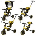 Rowerek trójkołowy TRIKE FIX V4 rower spacerówka rowerek biegowy 6w1 czarny
