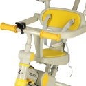 Rowerek trójkołowy TRIKE FIX V4 rower spacerówka rowerek biegowy 6w1 szary żółty