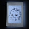 Deska kreślarska tablica tablet graficzny kalka do rysowania podświetlana LED A3