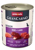ANIMONDA GranCarno Senior wołowina i jagnięcina - mokra karma dla psa - 800g