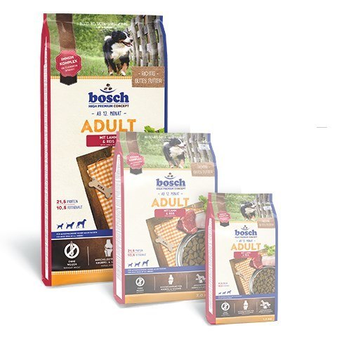 BOSCH Adult Lamb & Rice 15kg - sucha karma dla psa (WYPRZEDAŻ)