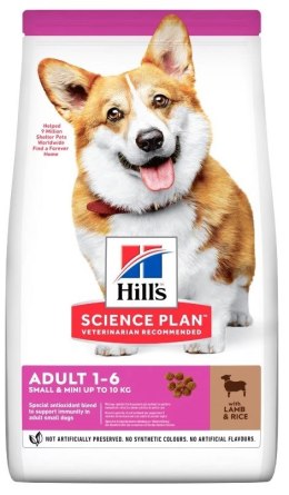 HILL'S Adult Small & Mini Jagnięcina z ryżem - sucha karma dla psa - 1,5 kg