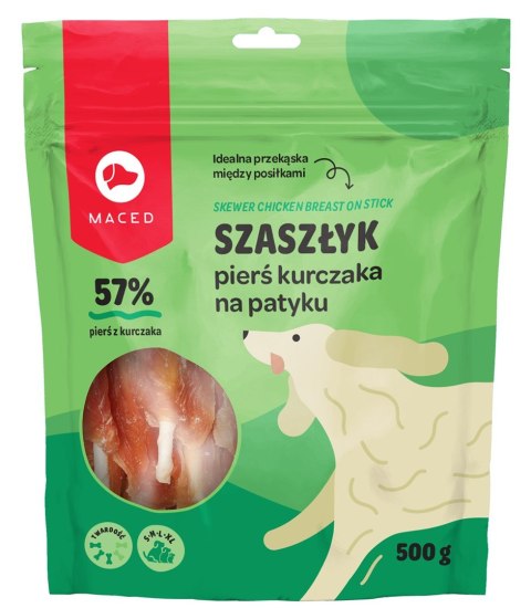 MACED Przysmak dla psa - pierś z kurczaka na patyku 500g
