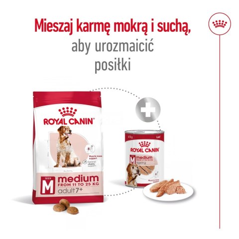 ROYAL CANIN SHN Medium Adult 7+ - sucha karma dla psa dorosłego - 15 kg