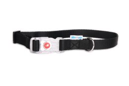 MATTEO Obroża Klamra LED Czarna - obroża dla psa - 20-35 cm