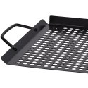 PŁYTA GRILLOWA RUSZT DO GRILLOWANIA TACA PATELNIA NA GRILLA PERFOROWANA 43X28 CM