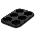 FORMA DO PIECZENIA MUFFINEK GRANITOWA BLACHA NA 6 SZT. 26,5X18,5 CM NATURE