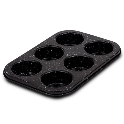 FORMA DO PIECZENIA MUFFINEK GRANITOWA BLACHA NA 6 SZT. 26,5X18,5 CM NATURE