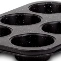 FORMA DO PIECZENIA MUFFINEK GRANITOWA BLACHA NA 6 SZT. 26,5X18,5 CM NATURE