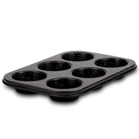 FORMA DO PIECZENIA MUFFINEK GRANITOWA BLACHA NA 6 SZT. 26,5X18,5 CM NATURE
