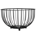KOSZYK NA OWOCE I WARZYWA KOSZ METALOWY CZARNY MISKA LOFT 25 CM