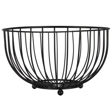 KOSZYK NA OWOCE I WARZYWA KOSZ METALOWY CZARNY MISKA LOFT 25 CM