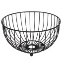 KOSZYK NA OWOCE I WARZYWA KOSZ METALOWY CZARNY MISKA LOFT 25 CM