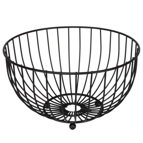 KOSZYK NA OWOCE I WARZYWA KOSZ METALOWY CZARNY MISKA LOFT 25 CM